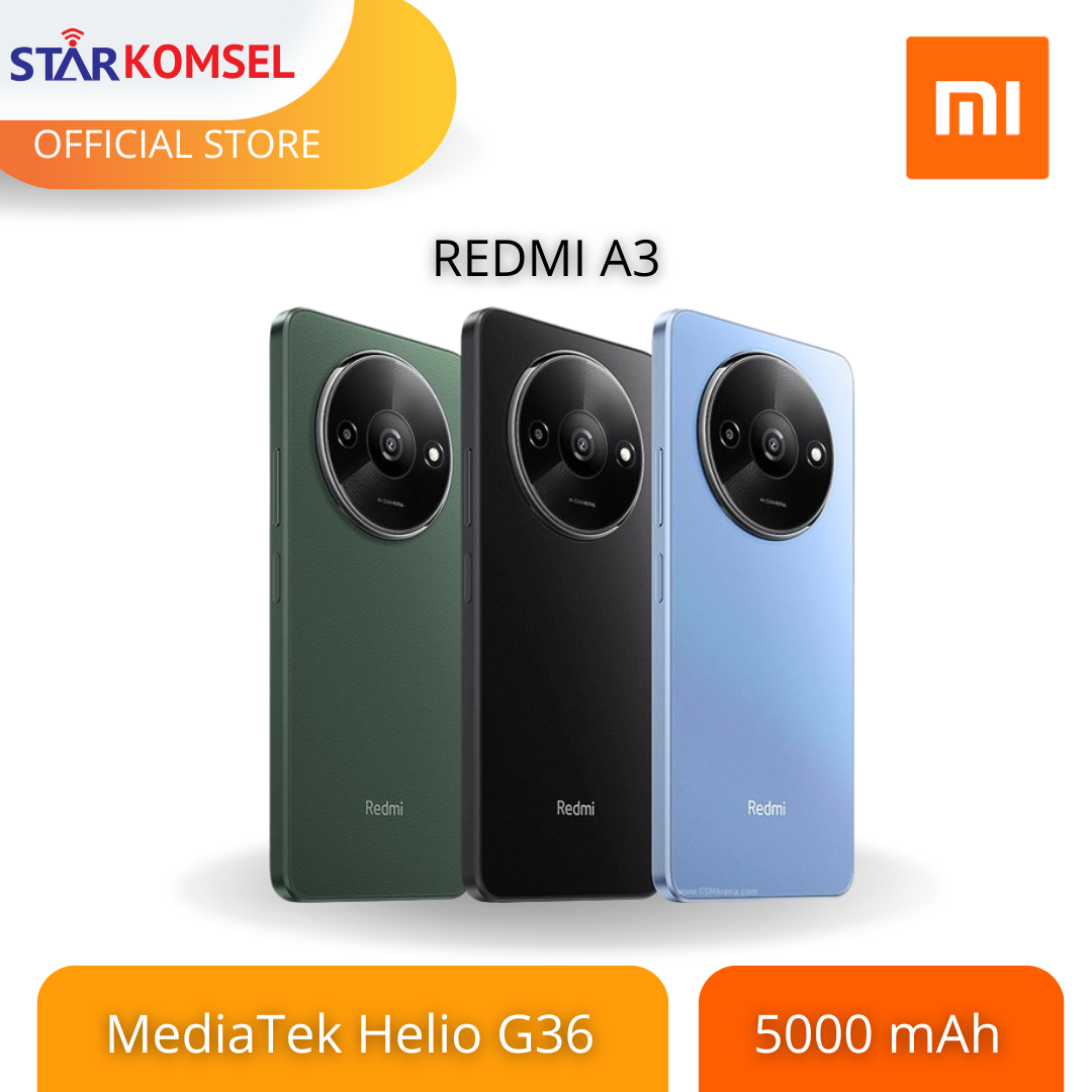 HP Xiaomi Redmi A3 4/128GB GARANSI RESMI XIAOMI INDONESIA Harga  1,249,000 Ringgit*Penghantaran Percuma