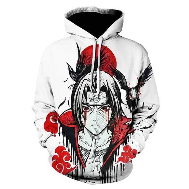 Jaket Hoodie Anime Naruto Fullprinting 3D Hoodie Naruto Itachi