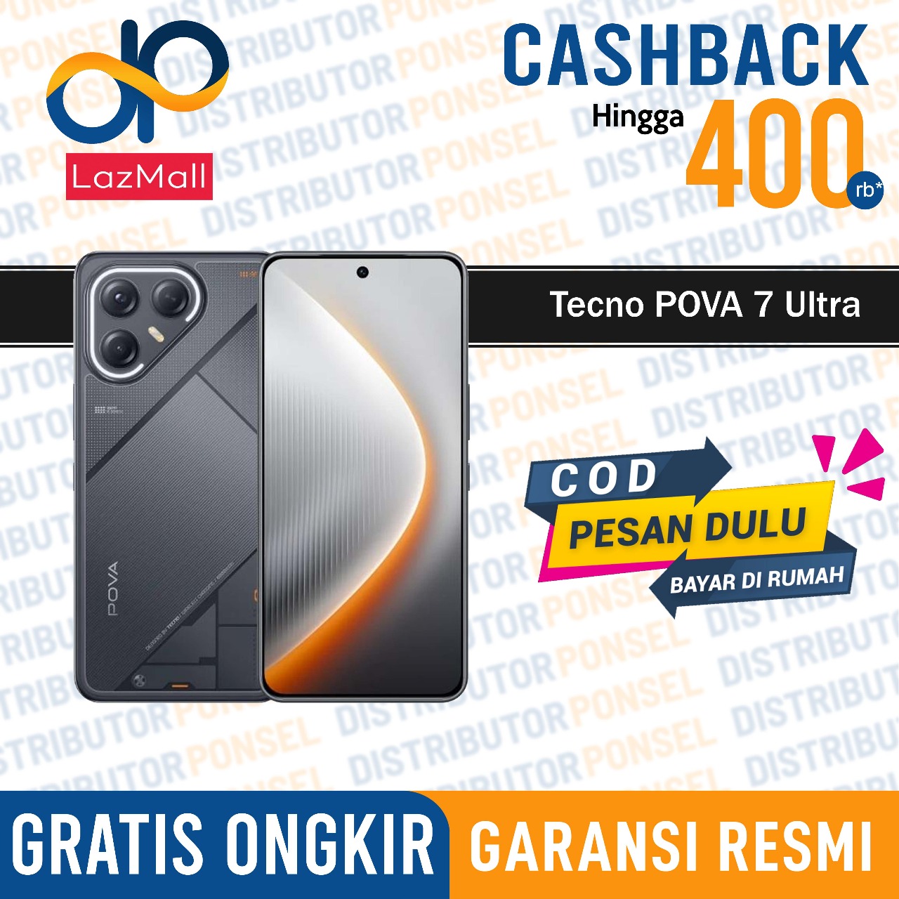 Tecno POVA 7 Ultra 5G 12/256GB Garansi Resmi Harga  4,835,000 Ringgit*Penghantaran Percuma