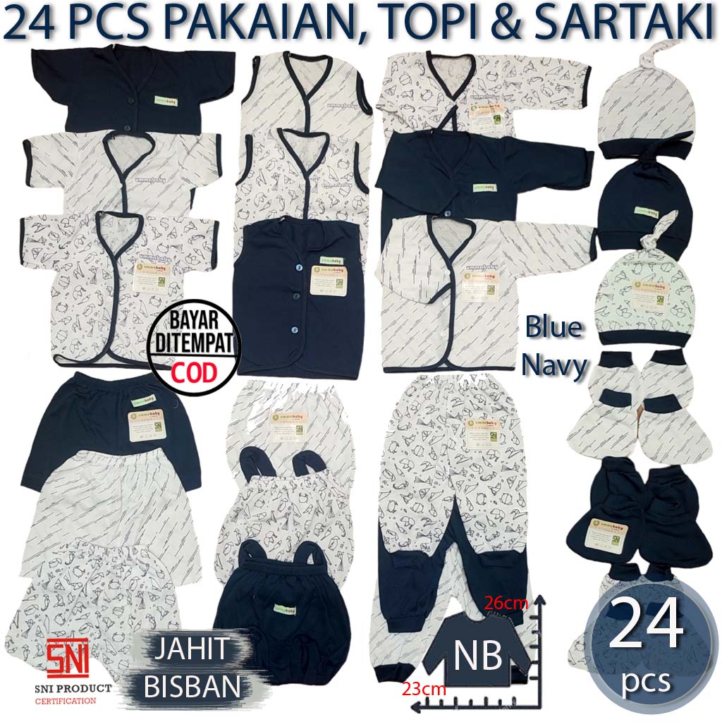 24 Pcs Baju Bayi Celana Bayi Setelan Bayi Baju Bayi Newborn Baju Bayi Baru Lahir Atasan Bayi Baju Bayiโฆ