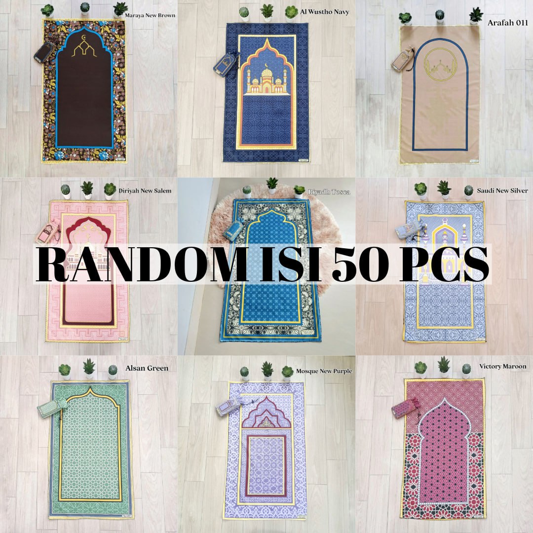 Traveling Prayer Mat / Jumbo Prayer Mat Contents 50 Pcs