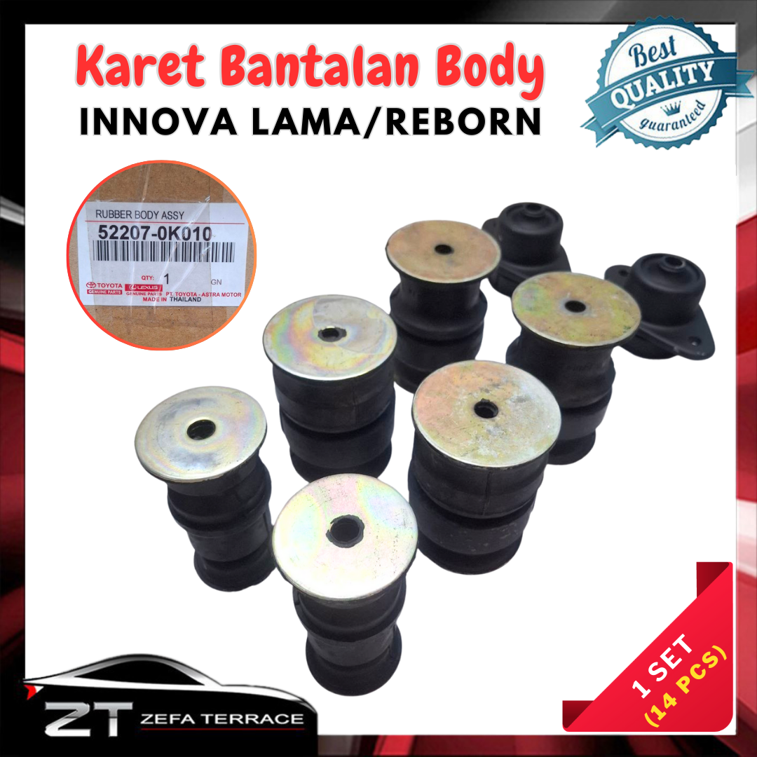 1 set Toyota Innova/Innova reborn car cabin body rubber bearing Harga 750,000 rupiah*Gratis Ongkir