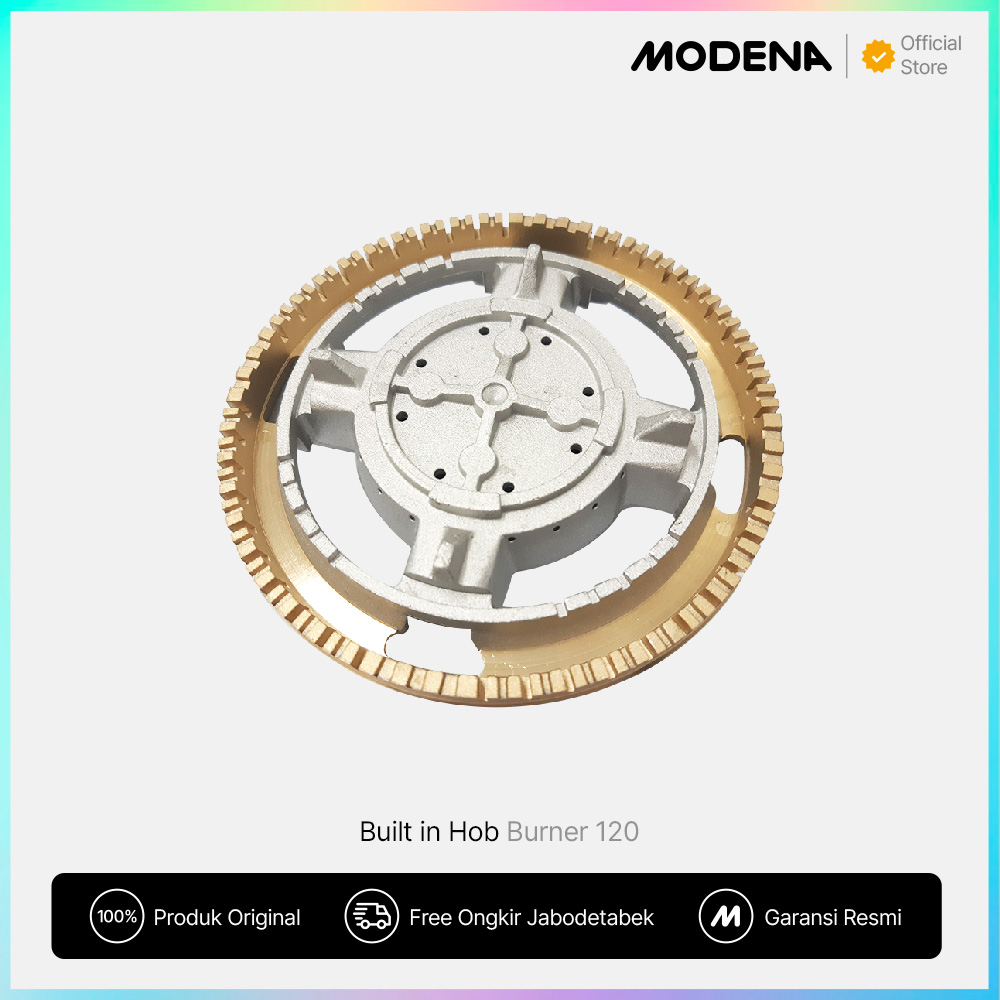 MODENA GENUINE PARTS Burner #120 Aluminum Brass / Tungku Aluminm Kuningan 120 Kompor Tanam Harga  478,550 rupiah*Gratis Ongkir