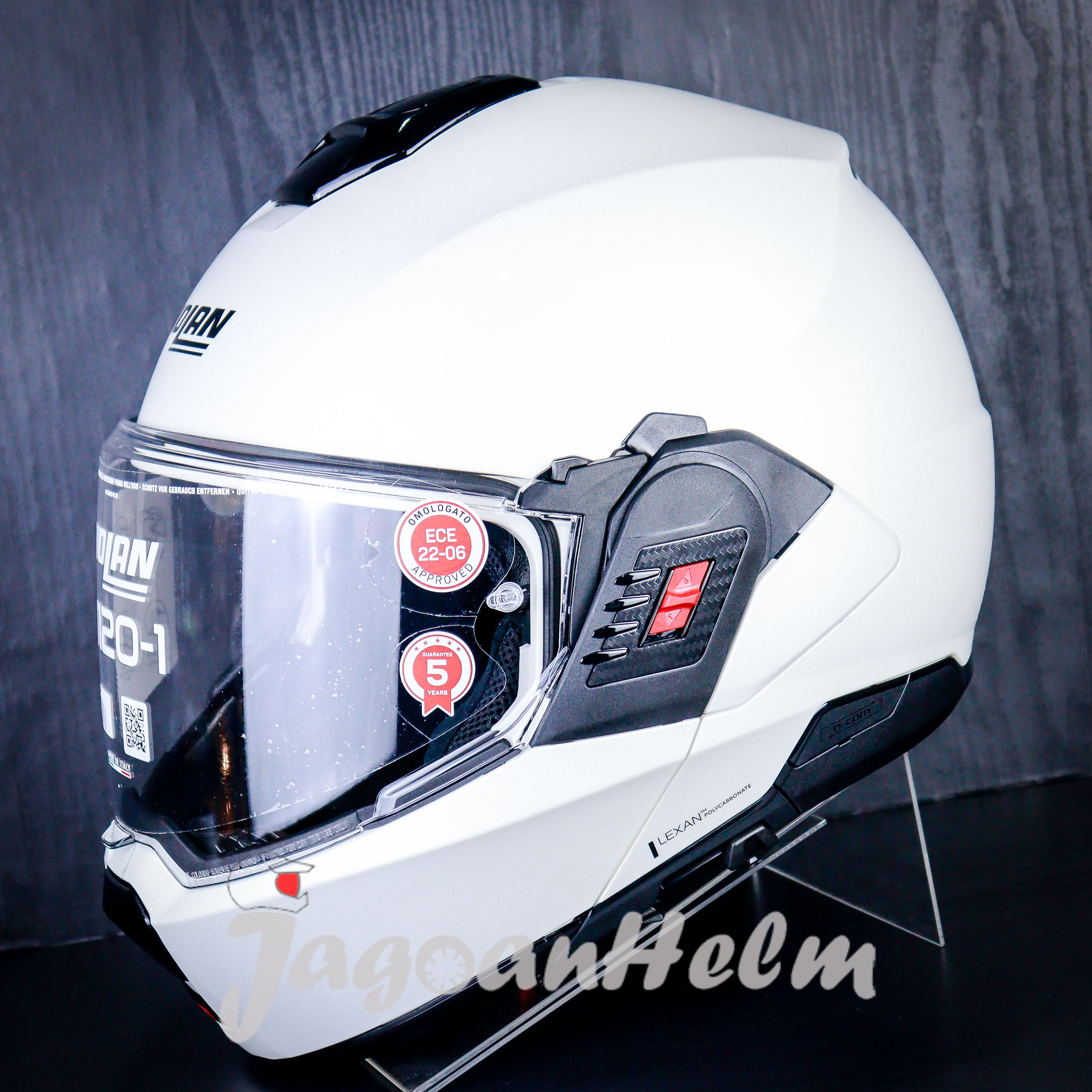 NOLAN HELM N1201 CLASSICO NOBILE NCOM #320 | WHITE | N120-1 MODULAR Harga 7,315,000 rupiah*Gratis Ongkir