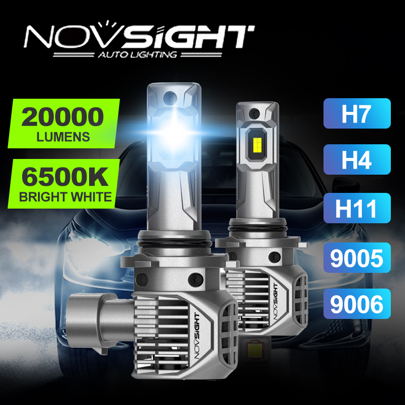 Novsight N62 Lampu Kabut Depan Mobil LED 90W 20000LM 6500K Super Terang Car Fog Light Harga 523,000 rupiah*Gratis Ongkir