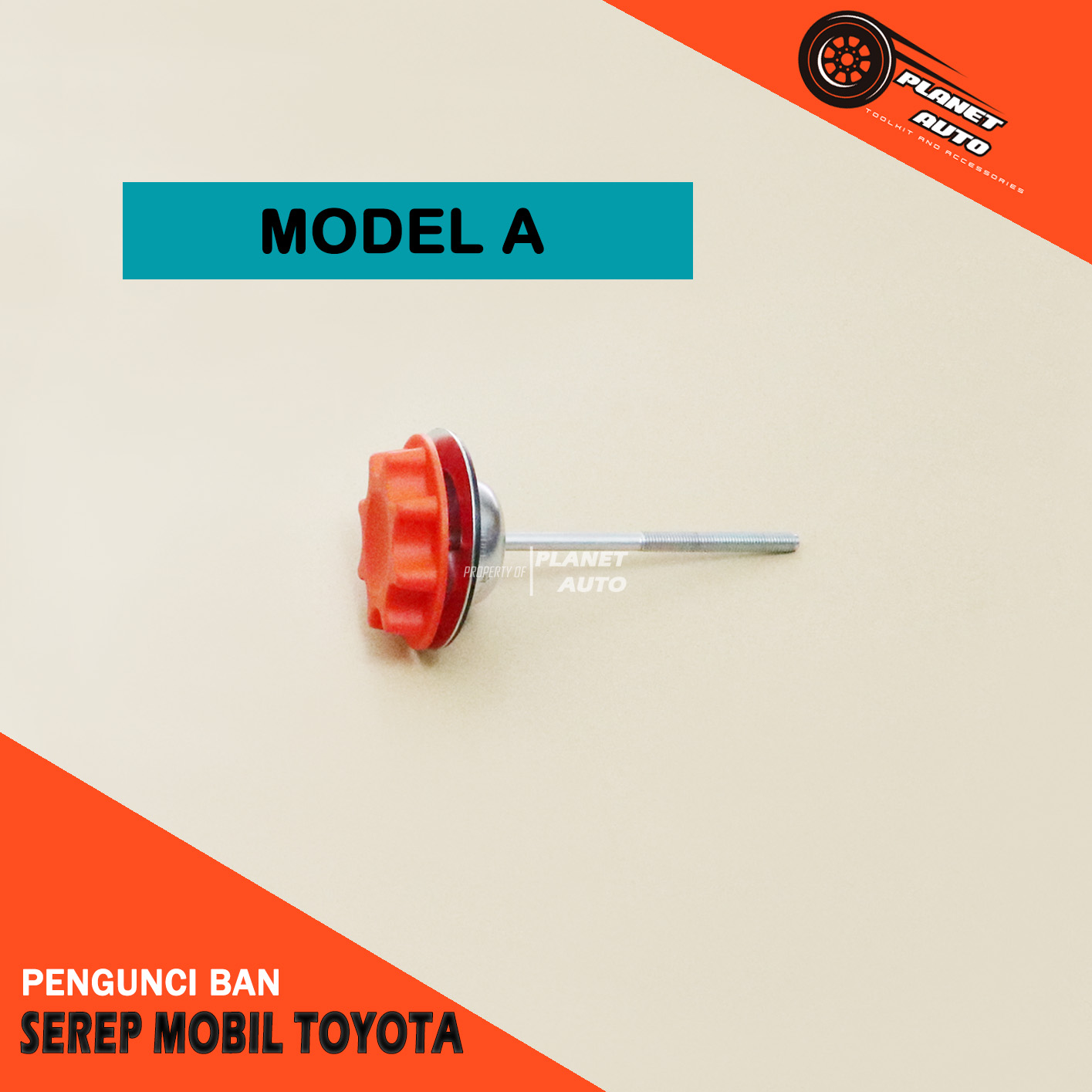 Original Spare Tire Locking Bolt for Toyota New Yaris Vios, Orange Harga  149,999 Ringgit*Penghantaran Percuma
