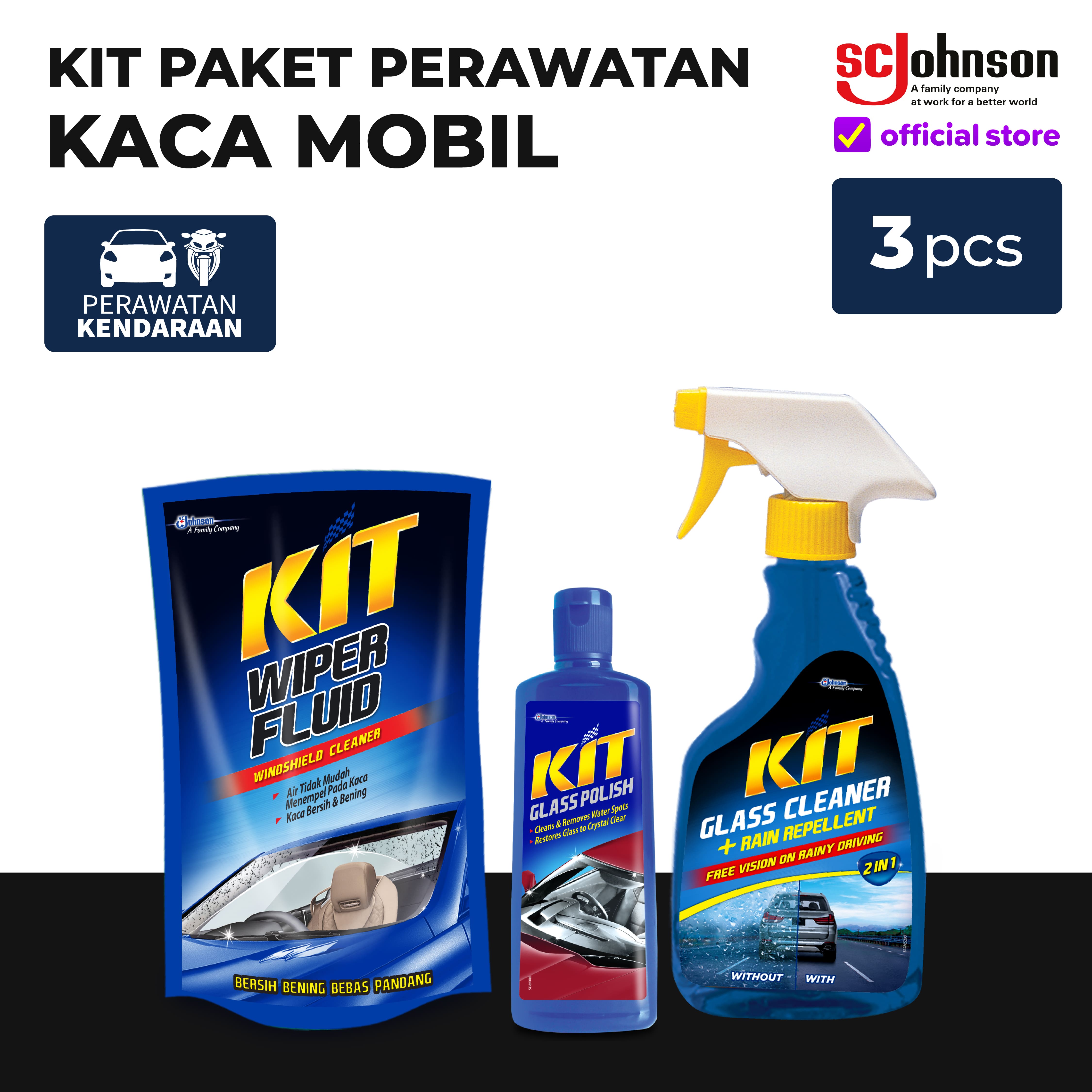 KIT Paket Perawatan Kaca Mobil Harga 69,936 rupiah*Gratis Ongkir