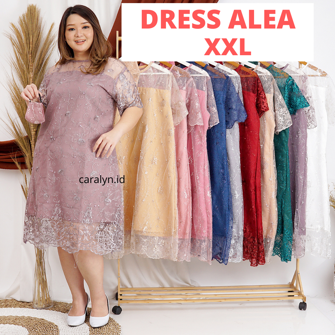 dress untuk orang pendek Dress Panjang Lengan PendekWanita Dress Kondangan Pendek Brukat Casual Dress Baju Dress Wanita 2021 Dress Manuela