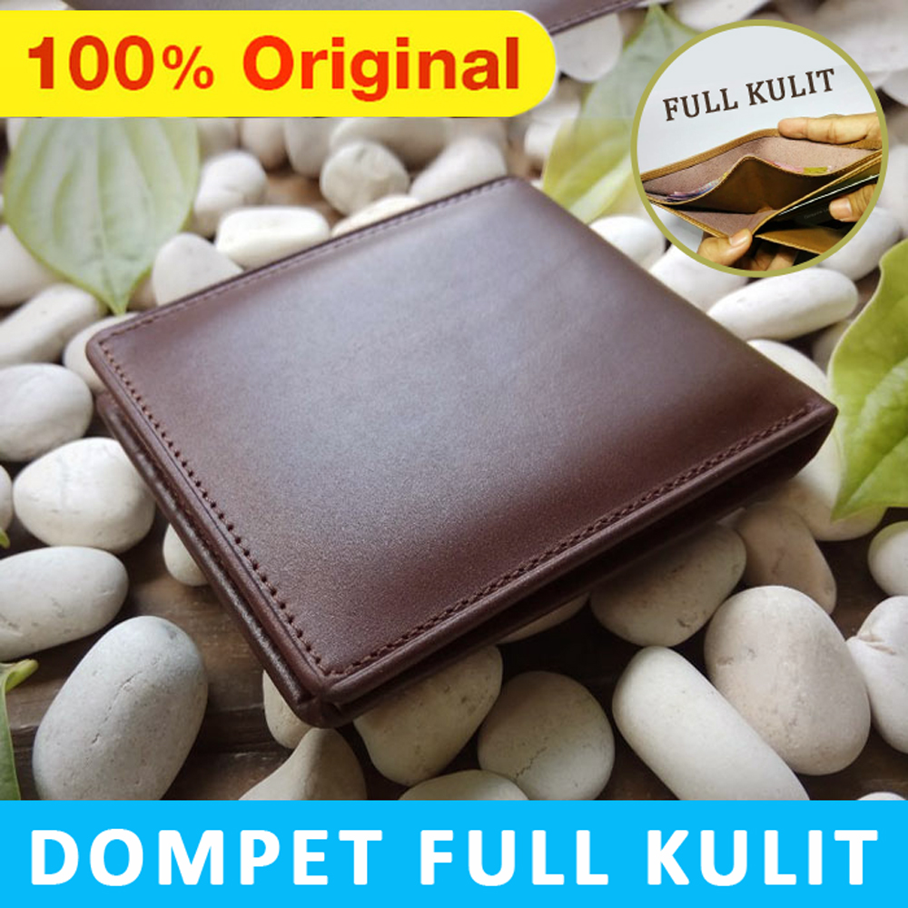 Dompet Full Kulit Tanpa Sintetis - Dompet Full Kulit Coklat Tua