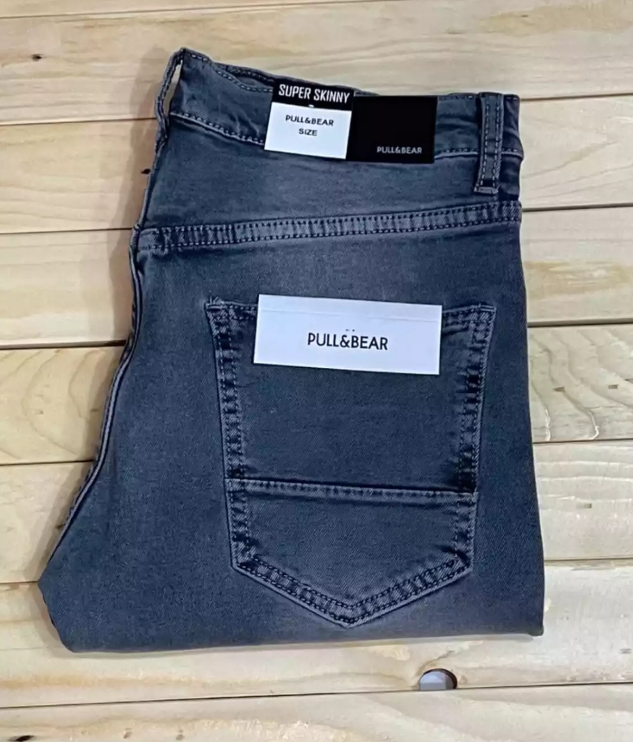 celana soft jeans panjang pria pensil pull and bear | Lazada Indonesia