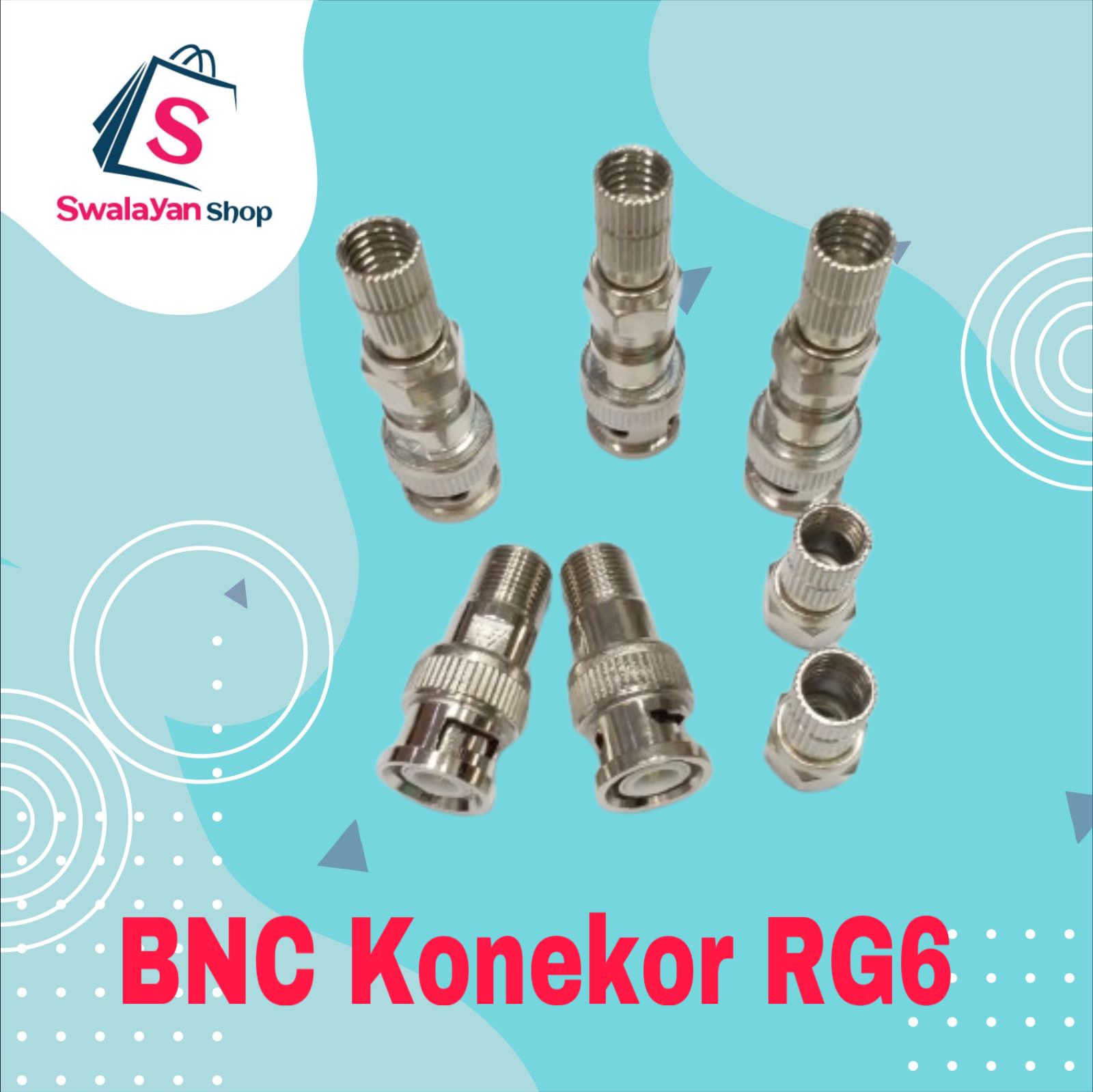 BNC Drat Konektor Conector Jek Jack CCTV Kwalitas Bagus - Merek nobrand Harga 2,100 rupiah*Gratis Ongkir