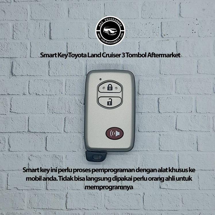 Kunci Remote Smart Key Toyota Land Cruiser 3 Tombol Aftermarket Harga 1,500,000 rupiah*Gratis Ongkir