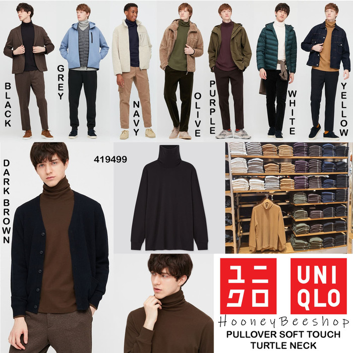 uniqlo turtleneck pria