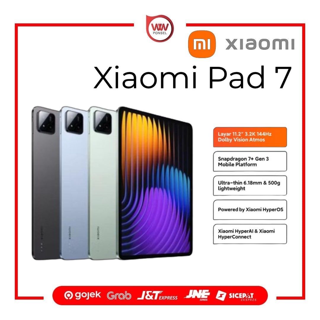 Tablet Xiaomi Pad 7 Ram 8GB Internal 256GB Garansi Resmi Harga  5,499,000 Ringgit*Penghantaran Percuma