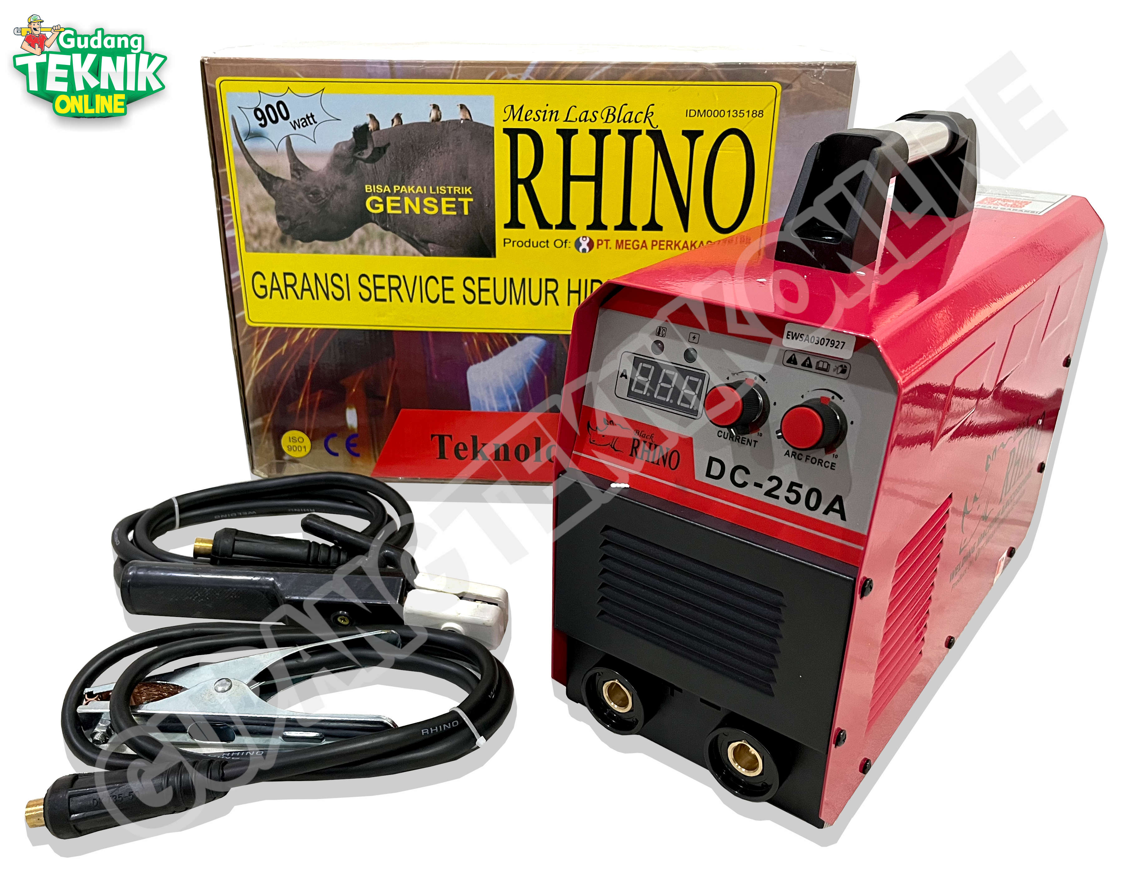 Mma Welding Machine Rhino Dc 250A 1 Phase / Inverter Transformer Machine Travo Mma 250 Ampere Rhino - Merek Rhino Harga 1,779,400 rupiah*Gratis Ongkir