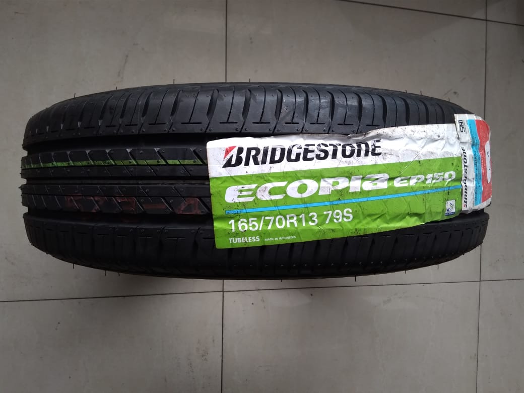 Bridgestone Ecopia EP150 Ukuran 165/70 R13 Ban Mobil Toyota Starlet, Carry, Espass Harga 720,000 rupiah*Gratis Ongkir