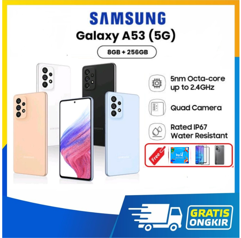 Samsung Galaxy A53 RAM 8/128 Gb & 8/256 GB 5G Gorilla Glass 5 - 8/128 Gb , Blue Harga  3,250,000 Ringgit*Penghantaran Percuma