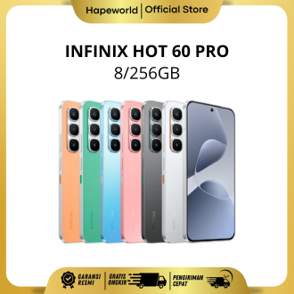 Infinix Hot 60 Pro 8/256 - Official Guarantee Harga 2,599,000 rupiah*Gratis Ongkir