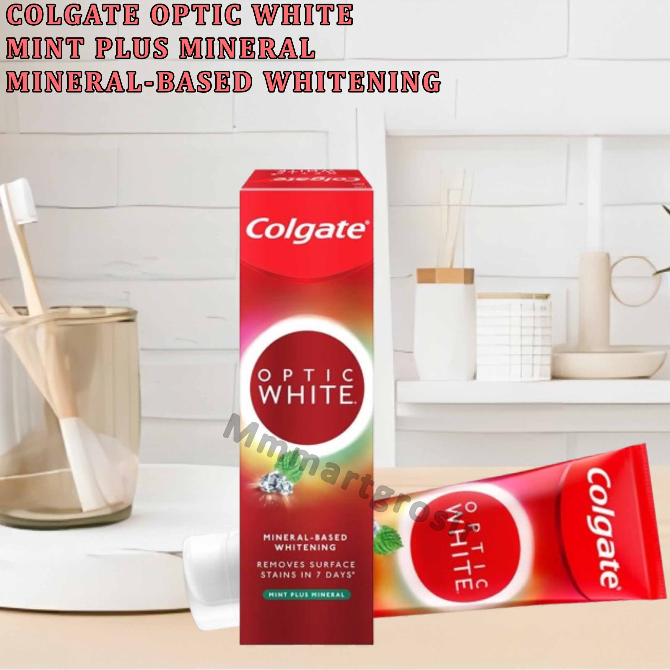 Colgate Optic White / Mineral Based Whitening / Pasta Gigi Mint Plus Mineral