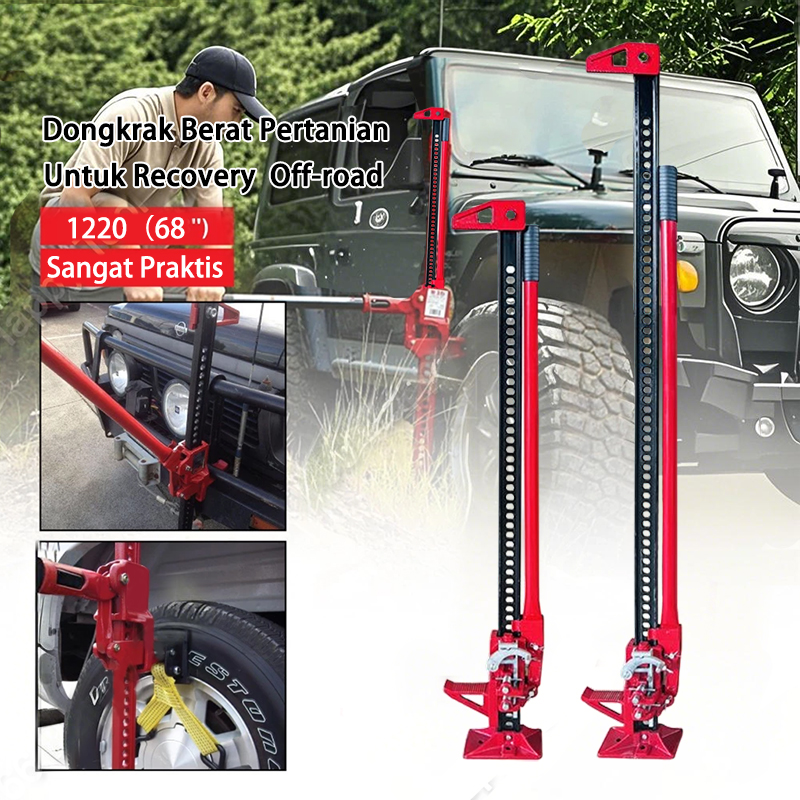 Versatile car jack for all terrain-60 inch Farm jack, offroad rescue tool, fits 4x4 vehicles & Jeep cars Harga 1,069,000 rupiah*Gratis Ongkir