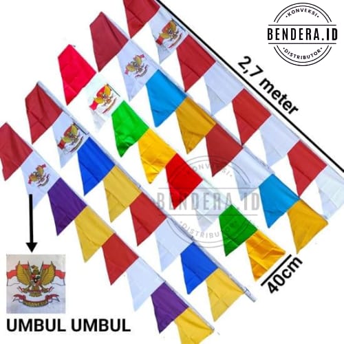 Harga lampu hias	 Umbul Umbul Warna Warni 10 Pcs 	