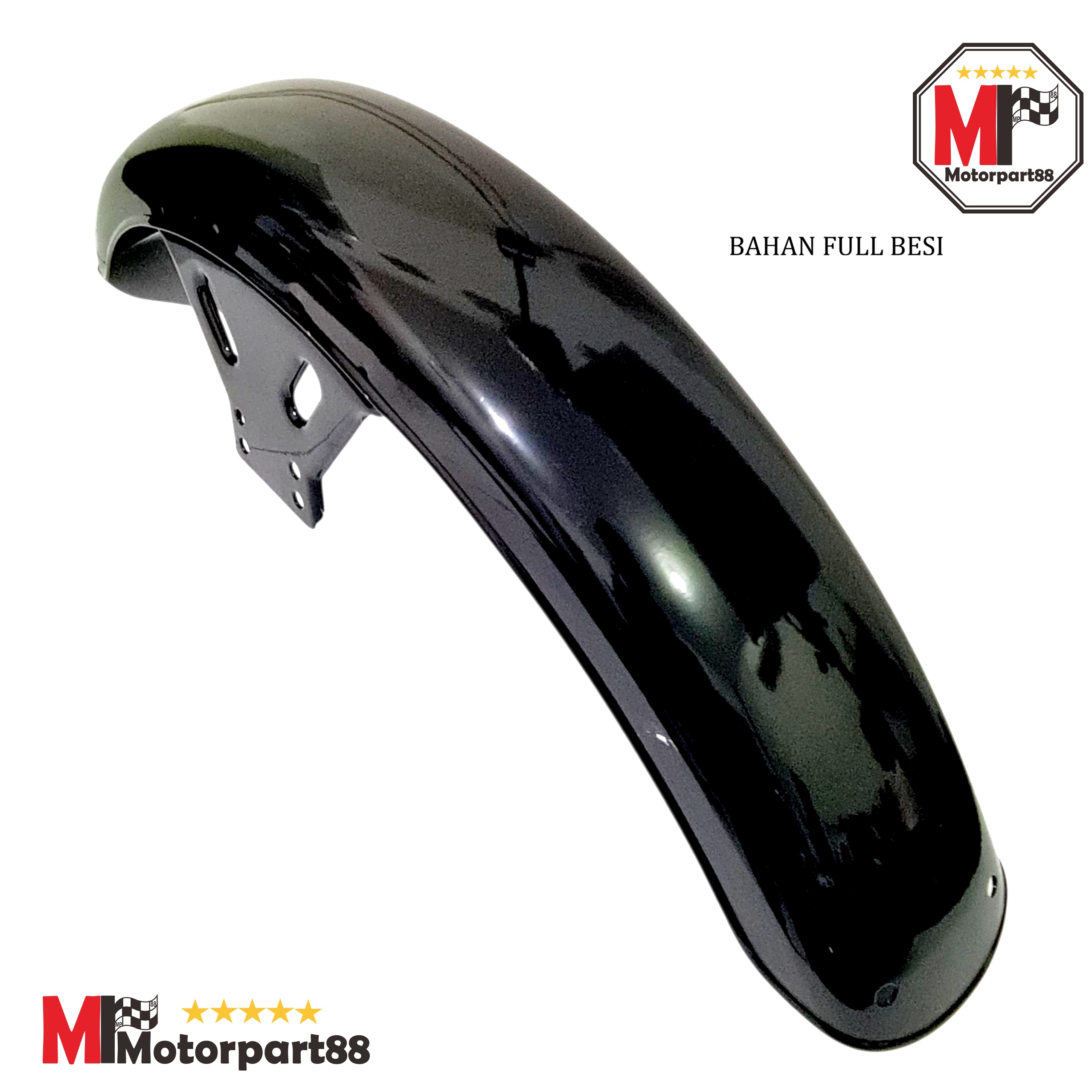 RxS rxk Rx 100 black full iron KNZ front fender Fender Harga 89,775 rupiah*Gratis Ongkir