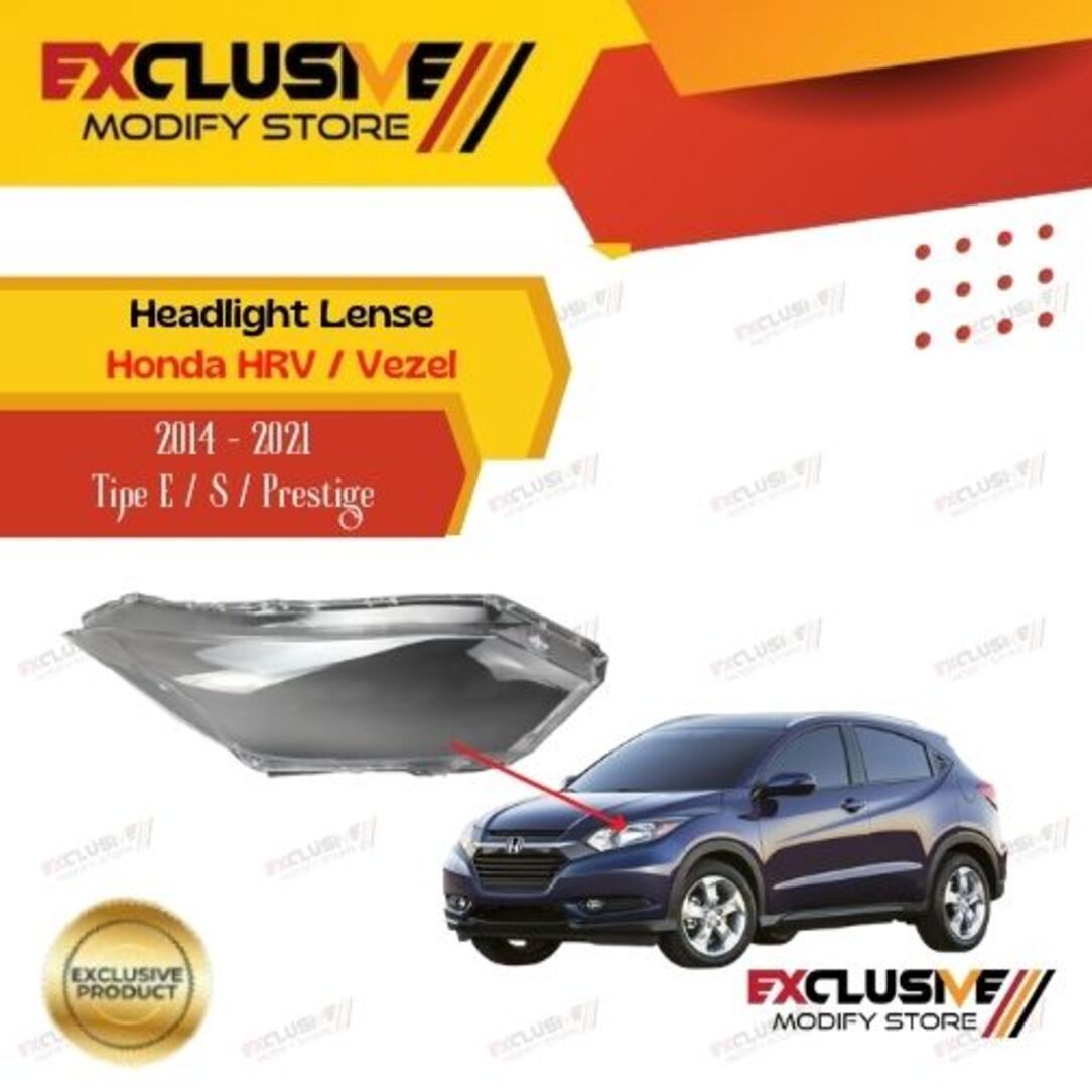 Front lamp Mica glass Honda HRV/Vezel (pcs2021) type E/S/prestige Harga 500,000 rupiah*Gratis Ongkir