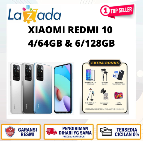 Xiaomi Redmi 10 6/128GB 4/64GB Helio g682 warranty Giá 1,275,000 Đồng*Miễn phí vận chuyển