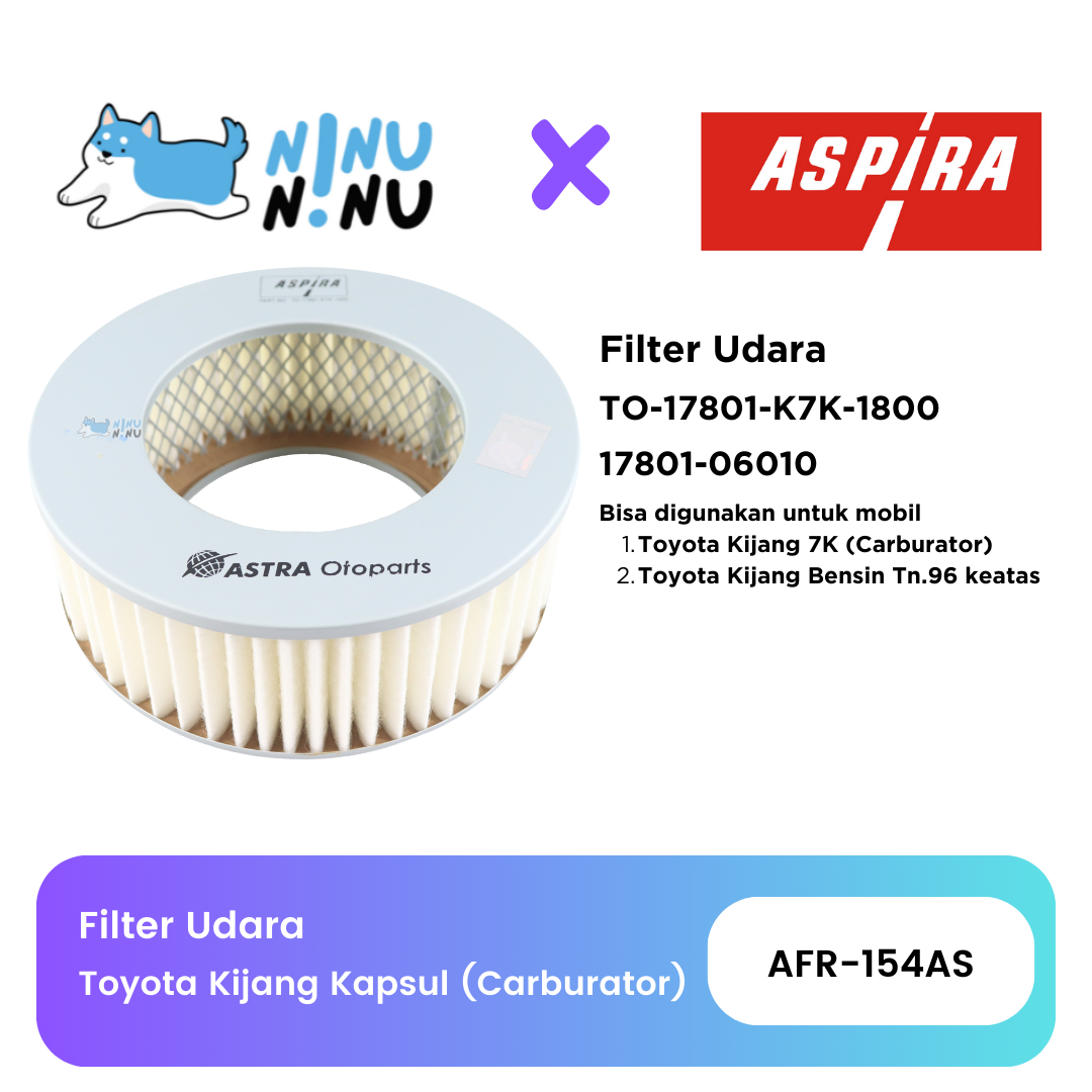 1996 Toyota Kijang Gasoline Air Filter up Aspira Harga 33,907 rupiah*Gratis Ongkir
