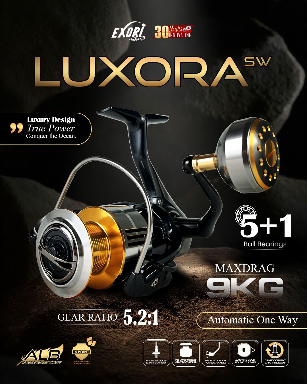 3000 or 4000 reel surf fishing light tackle Goture Lightweight Spinning Reel main image 0