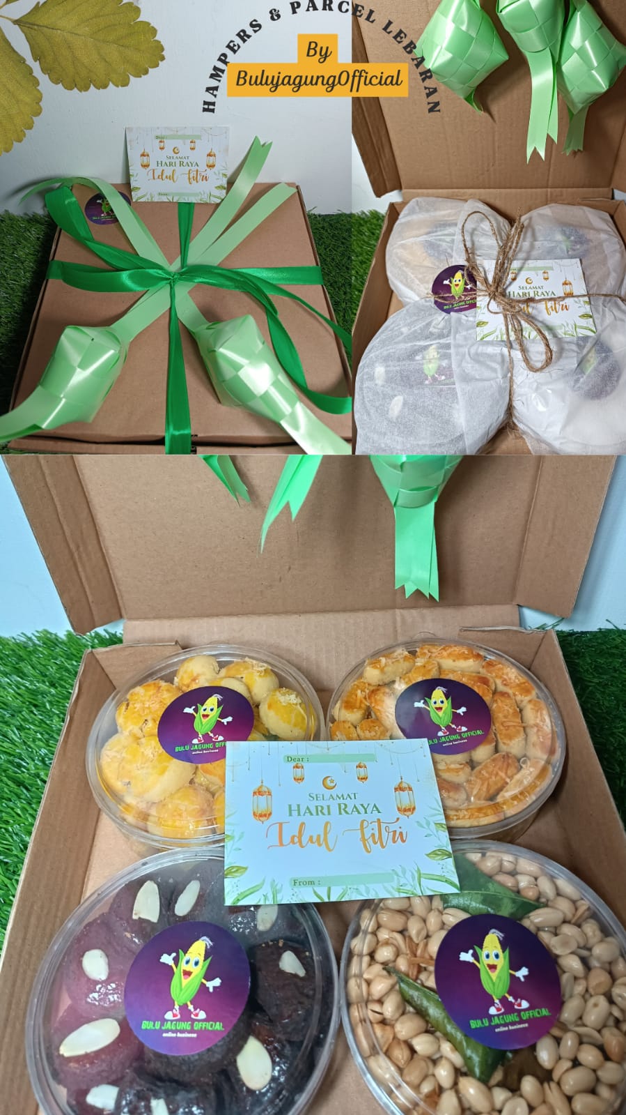 Parcel Kue Lebaran Isi 4 Toples Parsel Kue Kering Lebaran Cemilan Biskuit Hampers Original Premium By…