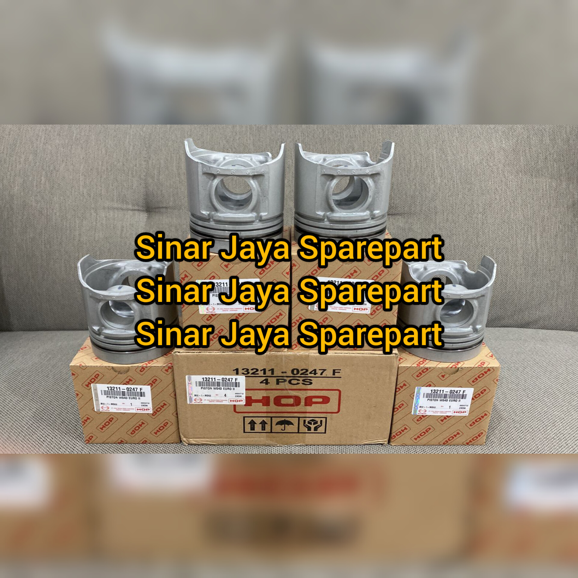 Piston Atau Seher Toyota Dyna 110ET 110FT 110ST Hino Dutro 110HD 110SD 110SDL Original HOP 13211-0247F Harga 2,250,000 rupiah*Gratis Ongkir