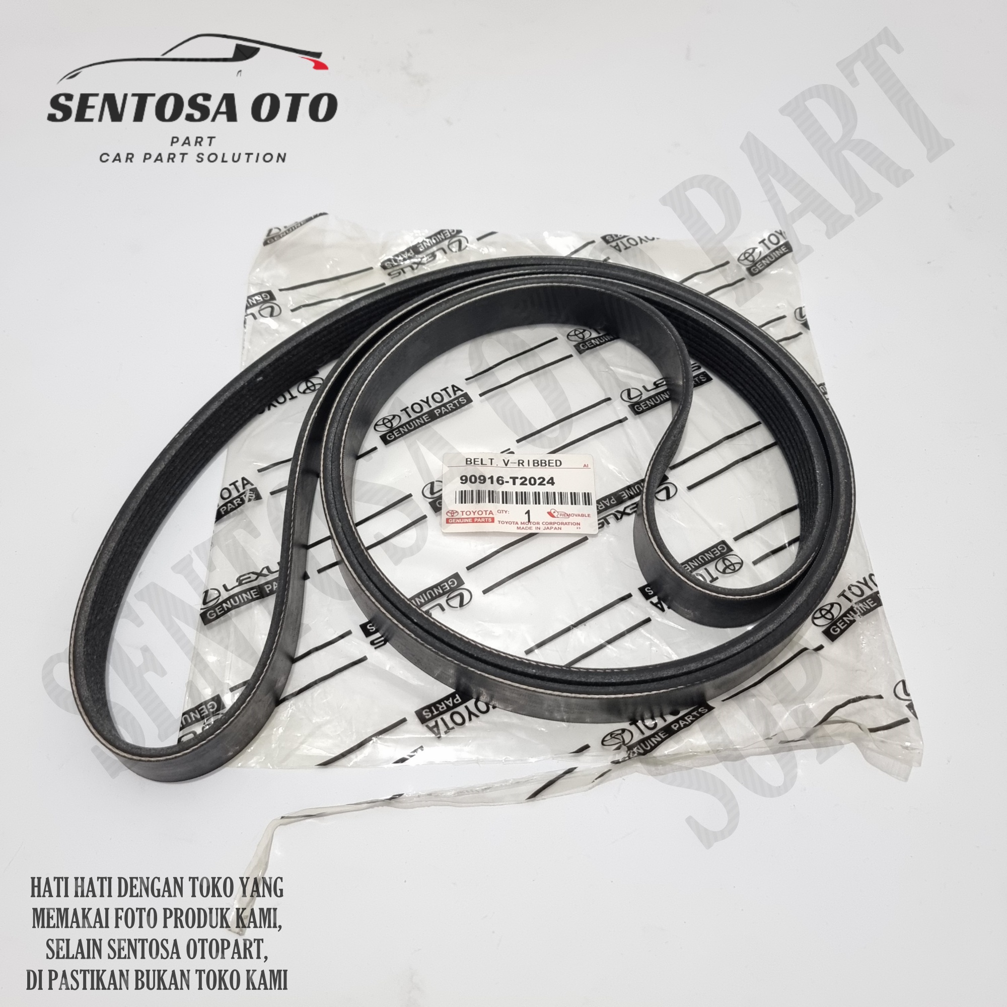 Fan Belt Van belt V-Belt Tali Kipas Innova Hilux Fortuner Bensin Original 7PK 2300 Giá 120,000 Đồng*Miễn phí vận chuyển