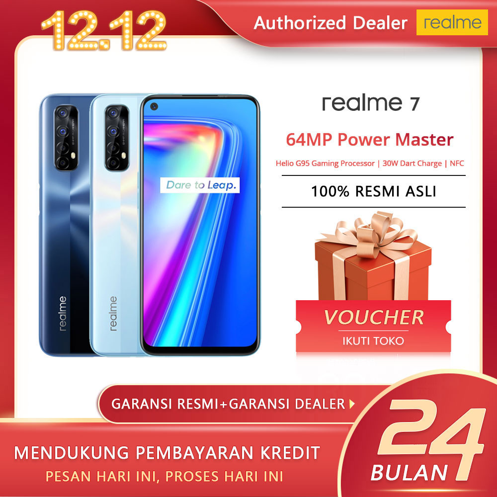 【Terbaru 2020 hp promo】Realme 7 hp 8GB/128GB Garansi Resmi Realme Indonesia 100% Ori COD Gratis Ongkir