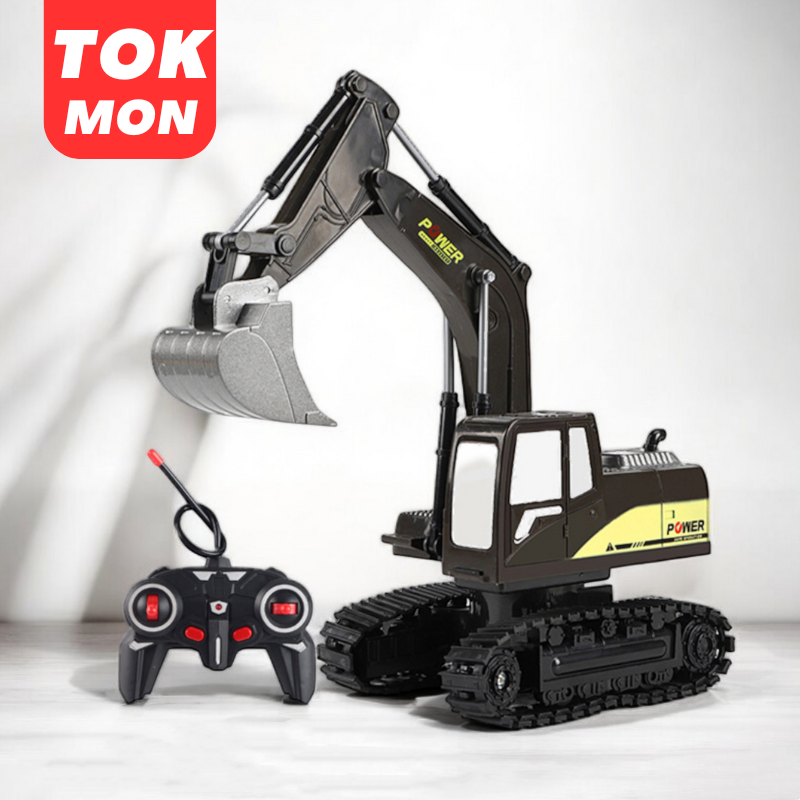 Mainan Excavator Remote Control 6 Channel Rc Beko Penggali Truck 1:24 RC Excavator Crawler Digger Harga 118,000 rupiah*Gratis Ongkir
