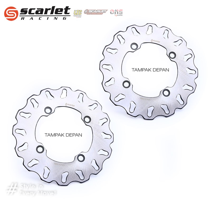 Scarlet Racing - Rear Disc Plate 0021 Pcx-160 Motorcycle Harga 87,500 rupiah*Gratis Ongkir