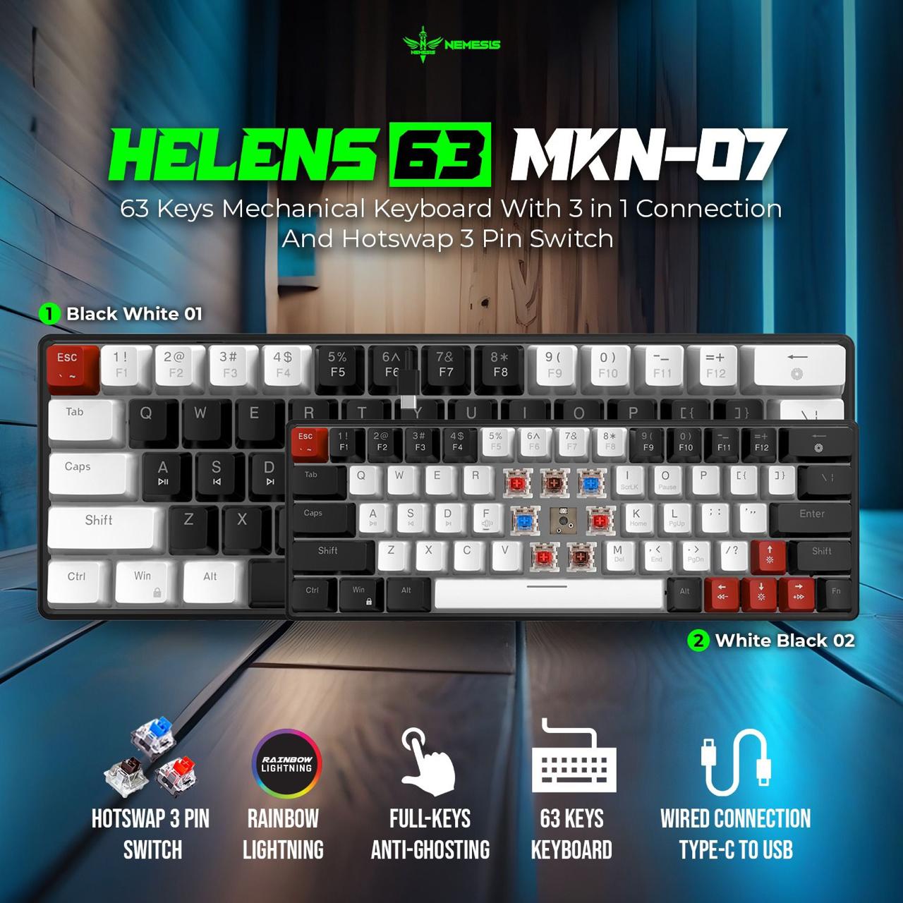 Beli Keyboard Mechanical 63keys Gaming Online Harga Terbaik ...