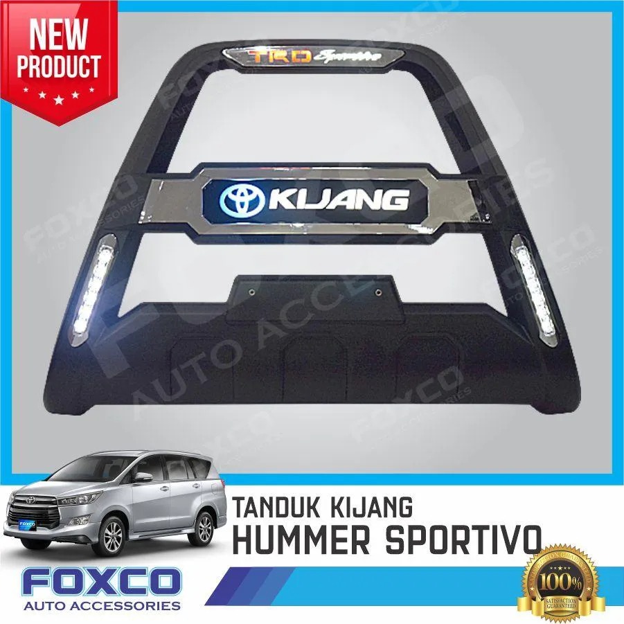 Promo price!!!!! Front bumper Hummer Toyota Kijang bumper Hummer Toyota Kijang front bumper Hummer Toyota Kijang safety front horn Toyota Kijang Hummer model antlers Harga 725,000 Ringgit*Penghantaran Percuma