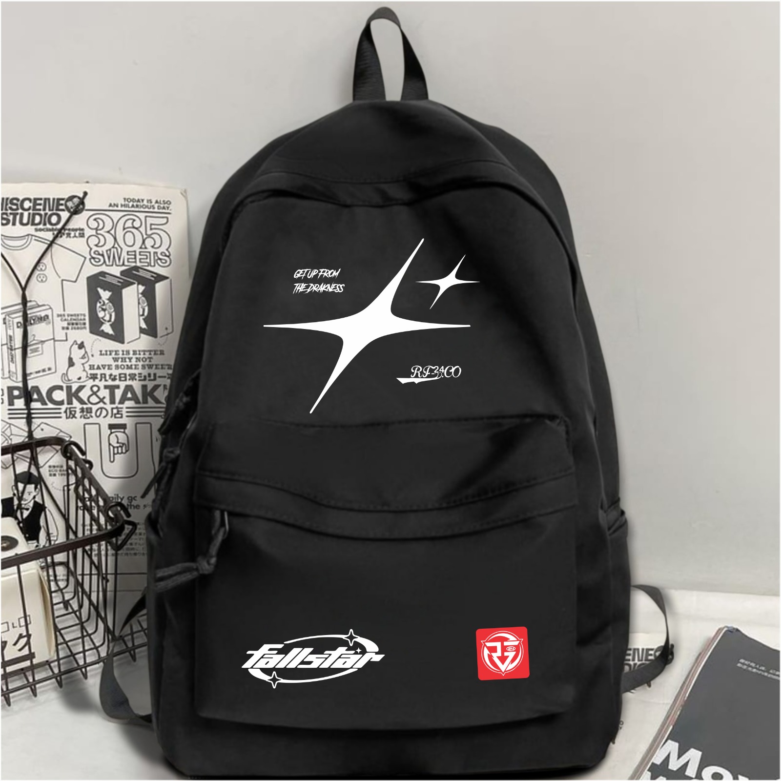 Cool Simple Style College School Carrying Bag/Men's Casual Distro Laptop Backpack Rf-24.Co