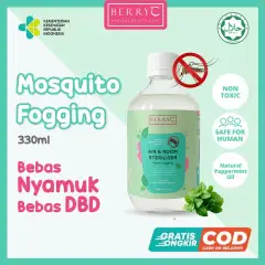 BerryC Mosquito Repellent Fogging 330ml Cairan Asap Pengusir Anti Nyamuk DBD Demam Berdarah Anak