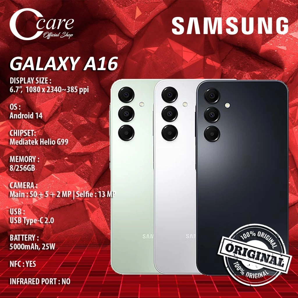 Samsung A16 4G 8/256 (GARANSI RESMI) Harga 2,825,000 rupiah*Gratis Ongkir