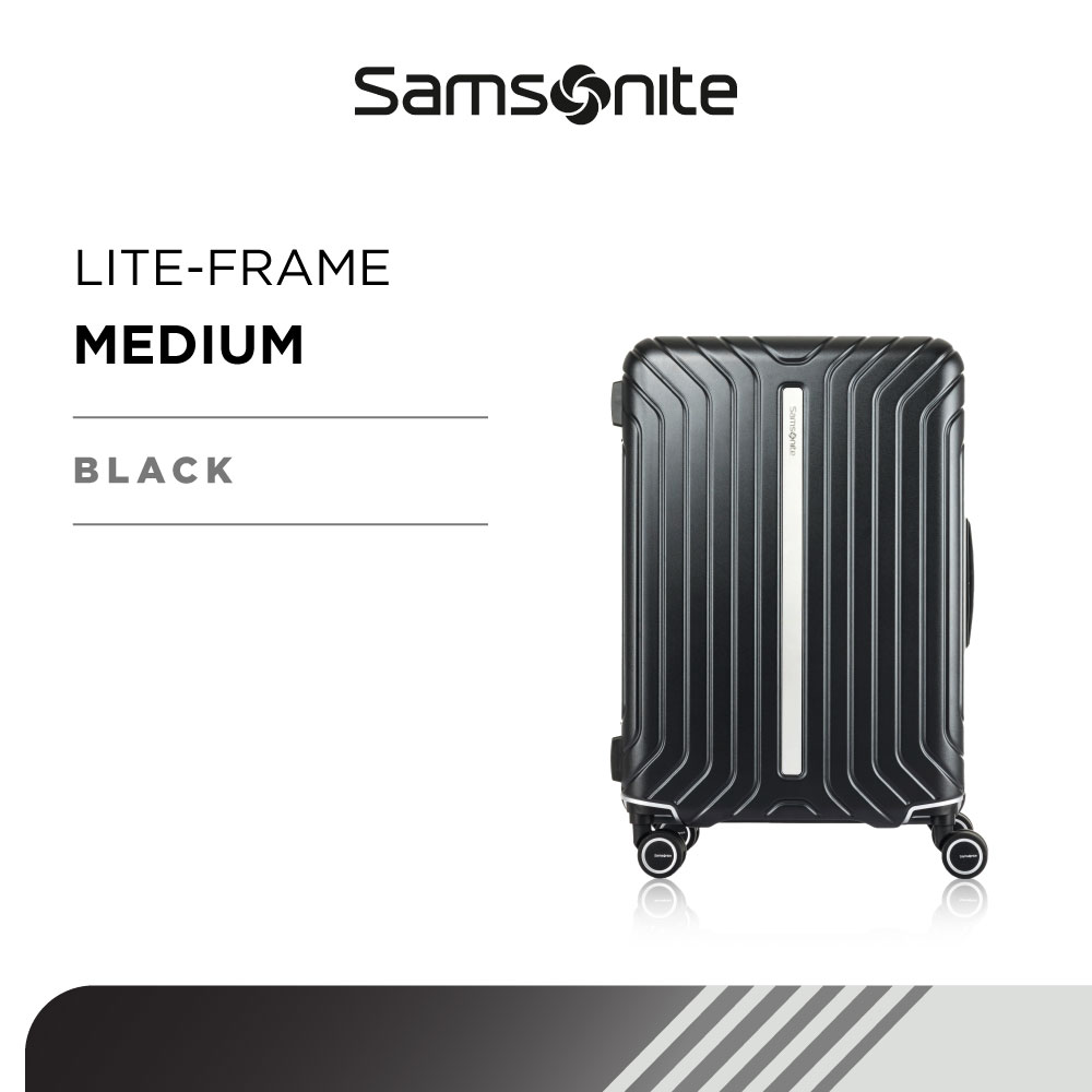 Lazada Indonesia - Samsonite Koper Hardcase Lite-Frame Medium 24 Inch – Black