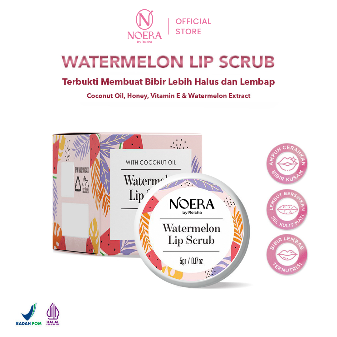 Noera Watermelon Lip Scrub | Scrub Bibir Noera