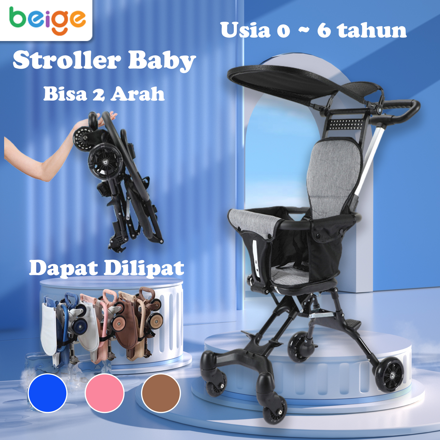 Stroller lipat kecil on sale bekas