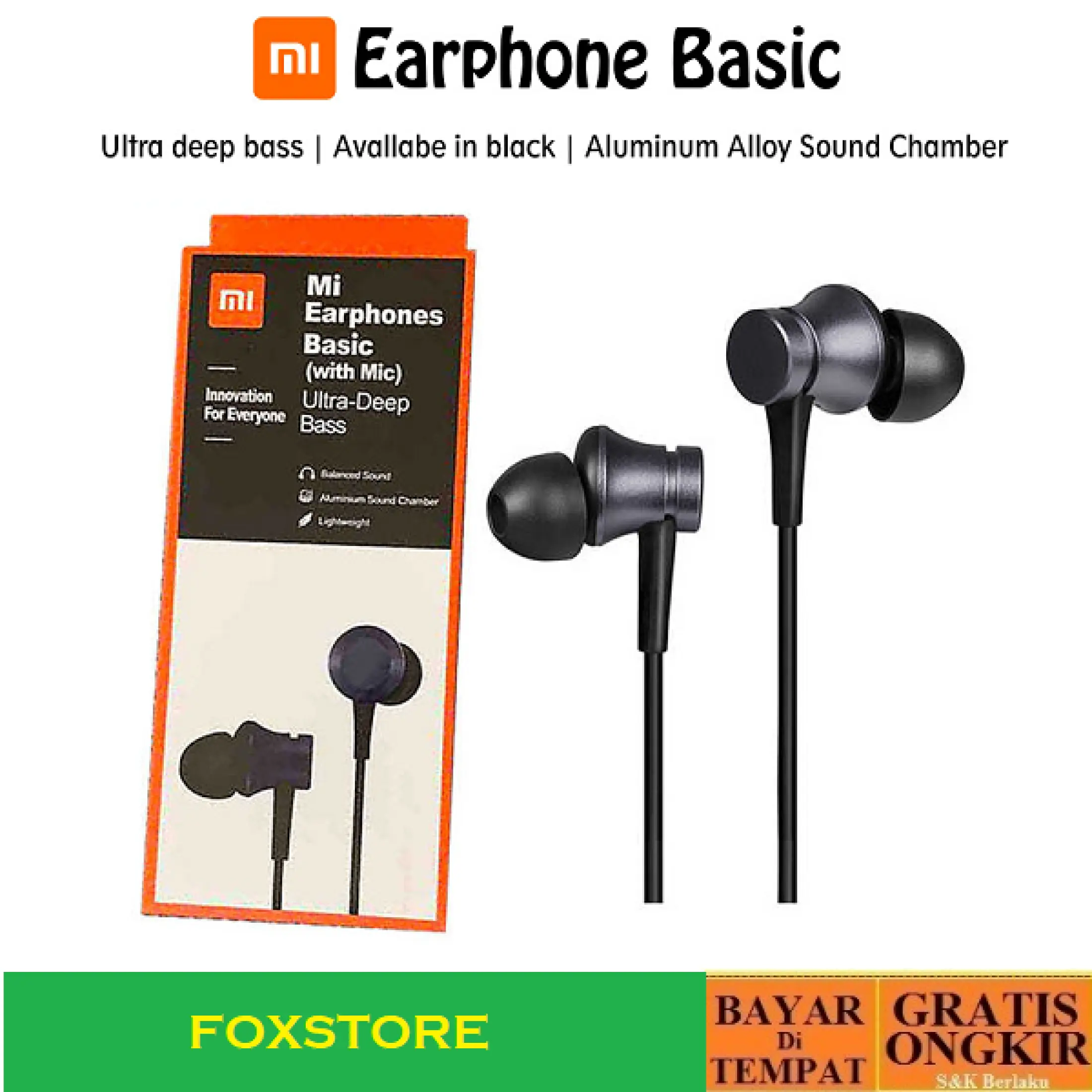 mi earphones basic with mic ultra deep bass