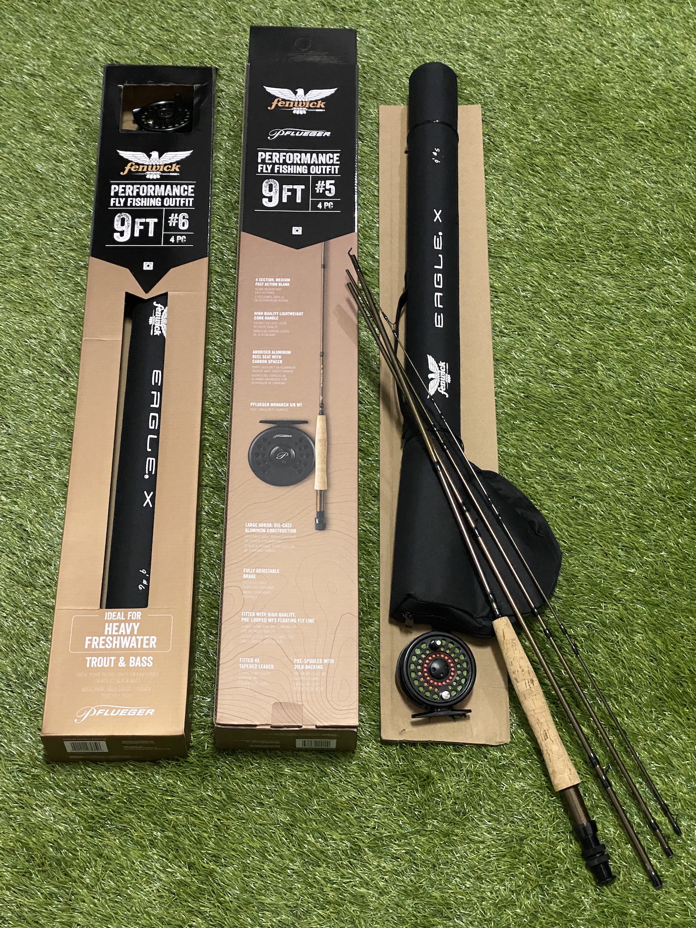 FENWICK EAGLE X FLY OUTFIT FLY FISHING COMBO SET LENGKAP TINGGAL