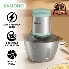SAMONO Chopper SW-CL350 Penggiling Daging Bumbu  Kapasitas 2L Stainless Stell Garansi 12  Bulan