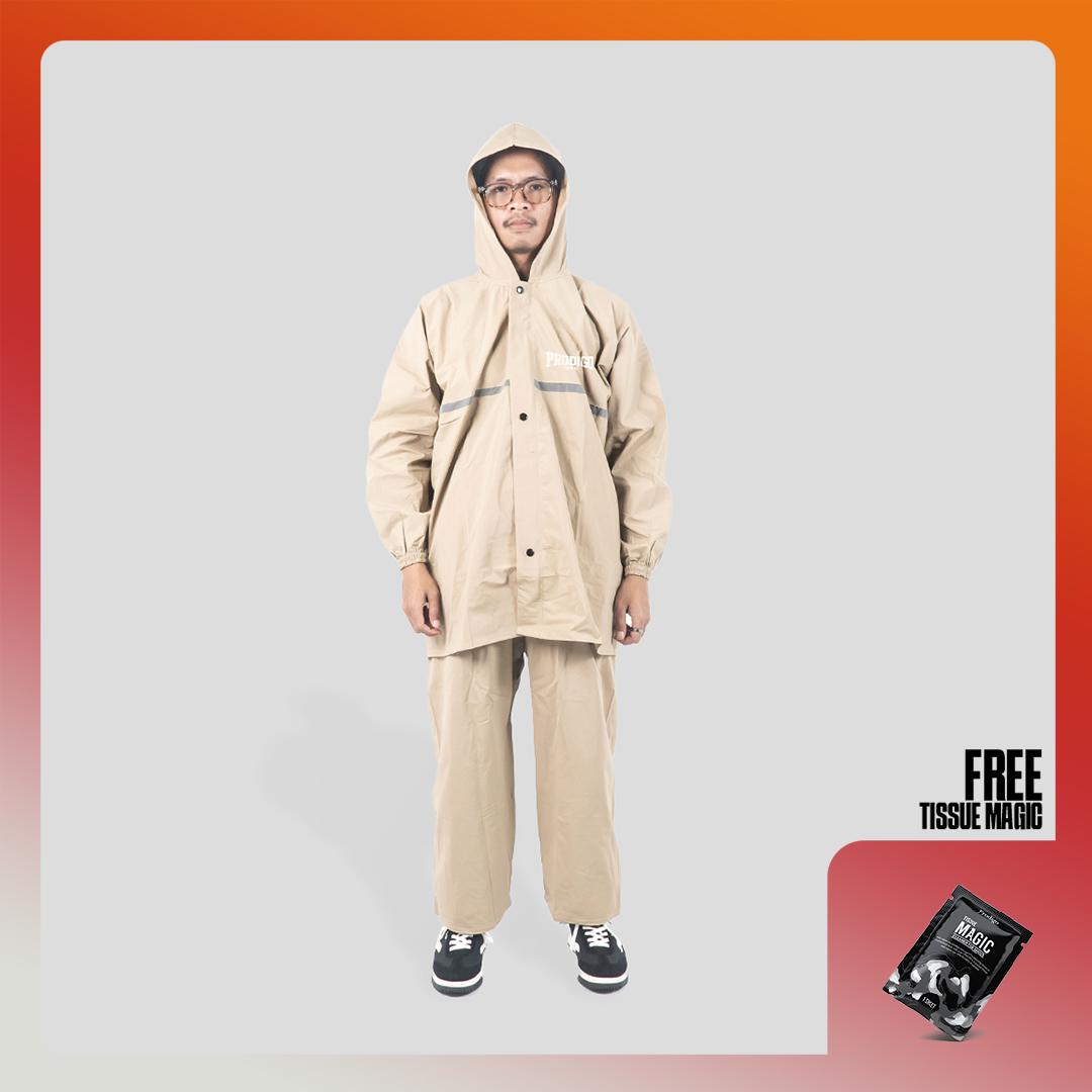 Prodigo * raincoat suit teribi cream I raincoat men women I raincoat I anti rembes I raincoat I coat Ujan adult Harga 199,999 rupiah*Gratis Ongkir