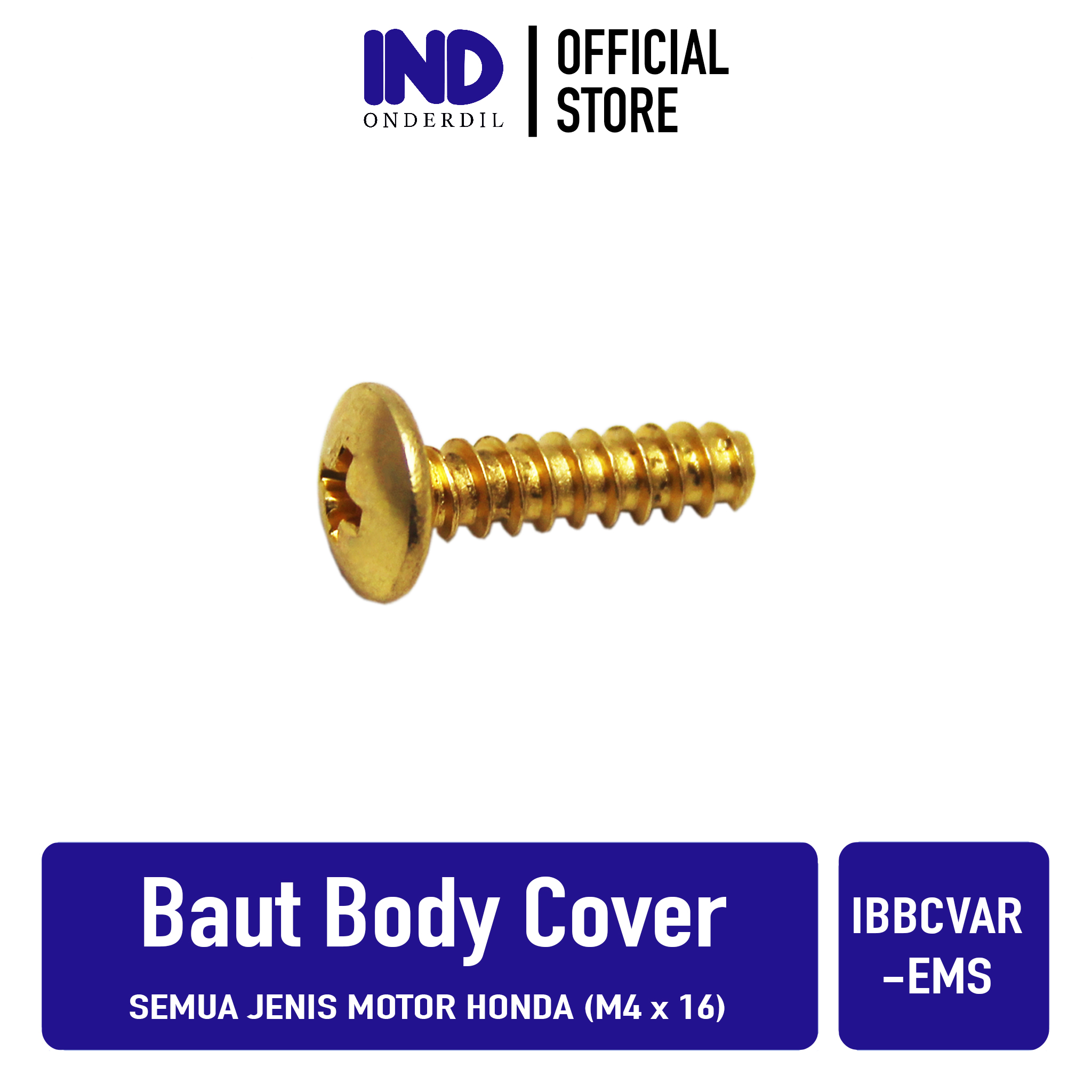 Baut-Baud Cover Body Honda Vario & Beat & Scoopy & Spacy 4x15-M4x15 Giá 2,030 Đồng*Miễn phí vận chuyển