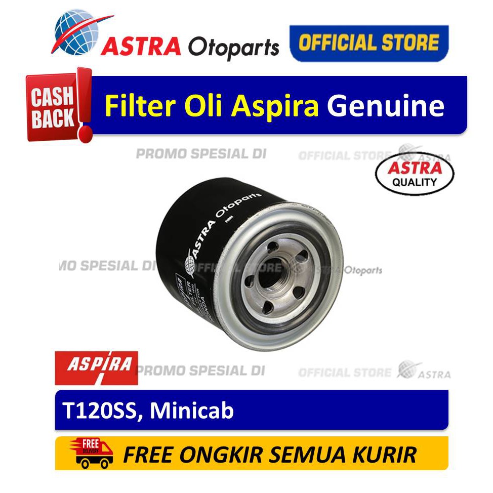 Filter Oli/ Oil Filter Aspira T120SS, MINICAB Harga 30,000 rupiah*Gratis Ongkir